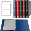 Prophila Collection Prophila - Rilegatura per banconote di lusso (blu) con 20 buste per 50 banconote