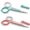 PAFASON Alta Precisione Sopracciglio Toelettatura Cesoie Set, Bellezza Trucco Cosmetico Strumento, Curvo, Dritto Punta, Acciaio Inossidabile, Sicurezza Astuccio per Taglio Ciglia Extensiones