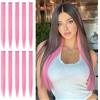 Sofeiyan Extension Clip Capelli Colorati 10 Pcs Colorato Estensioni Dei Capelli Evidenziano Parrucchini 56cm Colored Clip In Hair Extensions Per le Donne 2026 FIFA World Cup,Rosa
