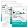 Abodiuss 4 cuscinetti per occhi ialuronici con microneedling - Intensivo idratante e rassodante per un look fresco | Microneedling Toppe per migliorare le linee sottili | Microneedling Eye Pad per la cura