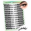 Obeyalash Ciglia Finte Ciuffetti Extension Ciglia Naturali Cluster Lashes Wispy Lash Clusters DIY Eyelash Extension at Home Reusable and Soft Fox Eye Lashes Black D Curl 5-15mix