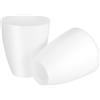 TOVINANNA Paralume in Plastica 2 Pezzi Tonalità Chiara Piccolo Bianco Copri Lampada da Scrivania per Abat Jour da Comodino Camera da Letto