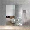 Aqua Roy The Shower BOSS Porta Scorrevole in vetro modello LA VIE 95x215 cm (60/85/95 cm) 8 mm, vetro Trasparente, Nano rivestito bianco, kit hardware complete (95x215 cm, DESTRA)