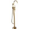 ZPSPZ Rubinetto Vasca Freestanding con Doccetta Antico Ottone Miscelatore Vasca da Bagno Freestanding-Antico