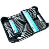 Hilka 16213203 Set chiavi combinate AF/metriche, set da 32 pezzi