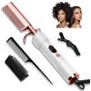 UKLISS Spazzola Elettrica per Capelli Afro - Lisciante per Parrucche, Regolabarba per Uomini, Termica a Doppia Tensione, 120-230℃