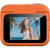 Melbolda Action Camera 4K con schermo a ribalta, stabilizzazione dell'immagine HD per vlogging e ciclismo, compatibile con montaggio sul petto, registratore POV in prima persona per paracadutismo e sport