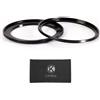 Camkix 67-82mm (2 Pezzi) Anello Adattatore Step-Up per Filtro, 67mm a 82mm - Set di Anelli Step-Up per Obiettivo da 67mm - Installazione Filtro Obiettivo 82mm ND CPL UV - Accessori per Fotografia
