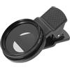 VILLCASE Filtro Polarizzatore Cpl Clip-on da 37mm per Smartphone e Fotocamere Digitali, Lente Nera in Alluminio, Design Staccabile per Fotografia Subacquea e Nuvole Stili multipli