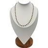 stylen Collana girocollo stile rosario Dorato con Cristalli Neri, Girocollo Elegante, Idea Regalo Donna.