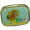 Fridolin Scatola portapillole Van Gogh-Girasole in Metallo, Multicolore, 5.1x3.6x1.8 cm