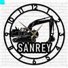 HCLRIU Orologio da Parete Personalizzato per Garage con Testo Personalizzato Adatto per Garage Officine e Cantine Accessorio Decorativo per Meccanici Ingegneri e Falegnami