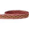CABODYALS 5/8 Pollice 15.86 Iarde Treccia Rosso Marrone Passamaneria Intrecciata Cordoncino Treccia Pizzo Vintage Poliestere Tappezzeria Accessorio Decorativo Tenda Tessuto Nastro per Cucire