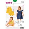 burdastyle Burda 9358 - Modello per abito e camicetta per bambini, taglia 3-24 mesi, Multicolore