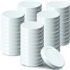 KADAX coperchi a Vite Twist-off Ø43 mm Bianco - coperchi di Ricambio in Metallo per Mini barattoli da 40ml, Chiusura ermetica