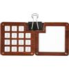 XIHIRCD Mini Tavolozza Portatile, 15 Griglie Piccola Acquerello Tavolozza Legno Acquerelli Tavolozza Magnetica Quaderni Schizzi Tavolozza Viaggio Noce per Pittori e Artisti, 1 Clip (Senza Pigmento)