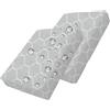 MSNCS 2/4 Piezas Impermeabili Copri Cuscino Divano,Fodere per Seduta del Divano 50x50 60x60 cm,Copriseduta Divano Interni/Esterni Giardino Sofa Cuscino Cover Rimovibili(Suit 2,60x60x10cm 2pcs)
