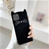 YUMESS Gatto 3D Cartoon Orecchie di gatto Cover in silicone per iPhone 14 13 12 mini 11 Pro Custodia per telefono X XR XSMAX 6 6s 7 8 Plus Pendenti morbidi, Nero, Per iPhone 14