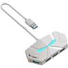 Kznifmk 7 Porte USB 3.0 Tipo C HUB Expander 5 Gbit/S Ad Alta Velocità OTG Adattatore Docking Station per Computer Portatile Disco Rigido Mouse Tastiera A