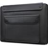 Lacdo Borsa Protettiva Custodia per HP 14 Laptop, Lenovo Dell ASUS Acer Chromebook 14, HP Stream 14/Ultrabook, Dell Latitude 14, ASUS Vivobook 14, Custodia per Computer in pelle con 3 Scomparti, Nero