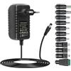 ZUOKENZU Adattatore universale 5V 3A AC con 11 spine DC DC5V Caricatore di alimentazione per ADSL WIFI router USB HUB telecamere AC a DC5Volt 2.5A 2A 1.5A ac dc adattatore