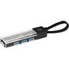 Manhattan 181013 Hub Combo USB 3.2 USB-C™ e USB-A 4 Porte Nero Trasparente Nero