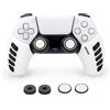 NiTHO Gaming Kit per Controller Playstation 5, Include Impugnature Silicone Anti-Sudore, Anelli di Precisione, Copri Levette Analogiche, Migliora il Controllo del Gioco Per Controller PS5
