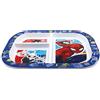 STOR Piatto Bambini Spider-Man 3 Scomparti, 772ml Plastica Senza BPA, Microonde, Stoviglie Pappa Neonati
