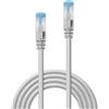 Lindy - Cavo patch - da RJ-45 (M) a RJ-45 (M) - 1,0 m - 5,8 mm - UTP - CAT 6a - senza alogeni, senza ganci - Grigio (confezione da m)