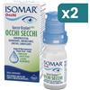 Isomar Occhi Secchi Plus Gocce Oculari Acido Ialuronico 0,20% 2 confezioni da 10ml