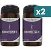 Erba Vita Bromelina 500 Integratore Drenante E Antinfiammatorio 2 confezioni da 30 Capsule