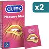 Durex Pleasuremax Easyon 2 confezioni da 6 Profilattici