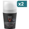 Vichy Homme Deodorante Roll-on Antitraspirante 2 confezioni da 50ml
