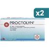 Proctolyn 0,1mg + 10mg Supposte Trattamento Emorroidi E Ragadi 2 confezioni da 10 Supposte
