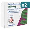 Sandoz Ibuprofene Antidolorifico 200mg 2 confezioni da 24 Compresse Rivestite