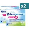 Enterogermina Viaggi Regolarità Intestinale Probiotici Vitamina A, B12, B6, B9 E Vitamina D 2 confezioni da 12 Bustine