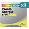 Massigen Pronta Energia Sport 3 confezioni da 12 Bustine