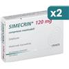 Simecrin 120mg Trattamento Meteorismo 2 confezioni da 24 Compresse Masticabili