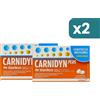 Carnidyn Plus Integratore Stanchezza Fisica E Mentale 2 confezioni da 18 Compresse Masticabili