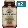 Solgar Osteo Supplement Integratore Ossa 2 confezioni da 120 Tavolette