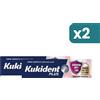 Kukident Plus Barriera Anti-cibo Crema Adesiva Dentiere Totali E Parziali Sapore Neutro 2 confezioni da 40g
