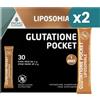Promopharma Glutatione Liposomiale Pocket Integratore Depurativo 2 confezioni da 30 Stick