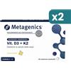 Metagenics Vit D3+k2 Integratore Per Salute Delle Ossa 2 confezioni da 56 Compresse Masticabili