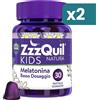 Vicks Zzzquil Kids Natura Integratore Sonno Con Melatonina Per Bambini 2 confezioni da 30 Pastiglie Gommose