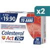 F&F Colesterol Act 70+ Integratore Colesterolo E Pressione Arteriosa 2 confezioni da 30 Compresse