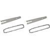 Feriuzymix Set di 2 catene per motosega e barra guida per tagliare compensato intaglio pavimenti laminati 15,2 cm, argento 15,2 cm