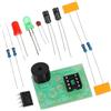 TOMETURE Kit Timer 555 con Circuito Astabile a LED, 3 Pezzi in Resina Epossidica per Allenamento alla Saldatura e Progetti Educativi, Include Materiali e Manuale Utente