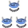 Feriuzymix 3 Set 2-10mm Autocentrante Doweling Jig Set Localizzatore Perforatore Verticale Blu