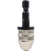 zeroupshop Adattatore per mandrino senza chiave con codolo esagonale per convertire driver da 1/4 di pollice per tenere punte rotonde da 0,3 mm a 3,4 mm