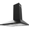 CIARRA CAS6201A Cappa Aspirante da 600 mm, 370 m³/h, da Incasso a Parete, 3 Velocità, Luce a LED, Classe Energetica A, Ricircolo o Scarico Esterno, Nero